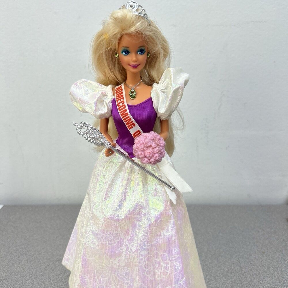 Mattel Barbie 1990s Blonde Doll, Homecoming Queen Outfit, Sash, Crown,  +++ OOAK